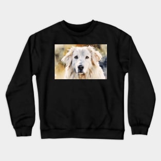 Watercolor Maremma Sheepdog Crewneck Sweatshirt